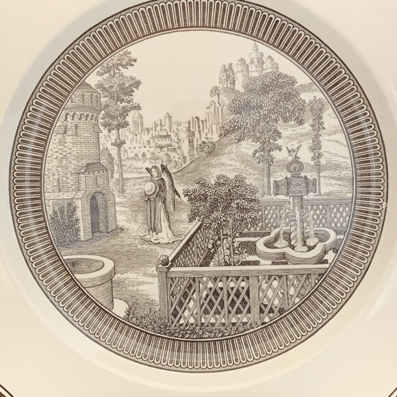Wedgwood Plate Garden Club of America Types of Gardens Early Italian 10.5" Vtg - Picture 2 of 7